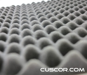 Sound-absorbing sponge foam